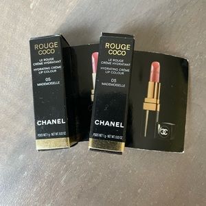 SOLD Two (2) Chanel Rouge Coco 05 Mademoiselle Creme Lipstick (mini)